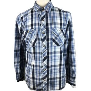 Levis Modern White Tab Western Rodeo L/S Shirt Men's Large Button Front Cowboy